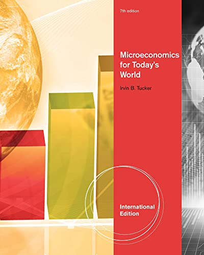 Imagen de archivo de MICROECONOMICS FOR TODAY'S WORLD, INTERNATIONAL EDITION, 7TH EDITION a la venta por Greenpine Books