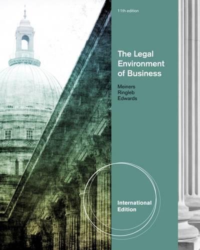 9780538473507: The Legal Environment of Business, International Edition