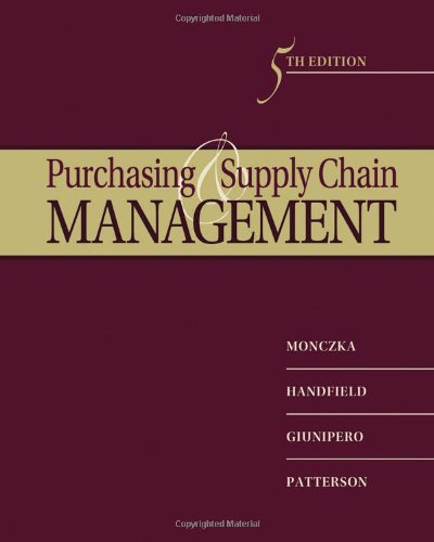 Beispielbild fr Purchasing and Supply Chain Management zum Verkauf von Hawking Books
