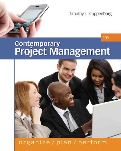 9780538477017: Contemporary Project Management: Organize, Plan, Perform