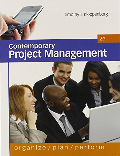 9780538477024: CONTEMPORARY PROJECT MANAGEMENT