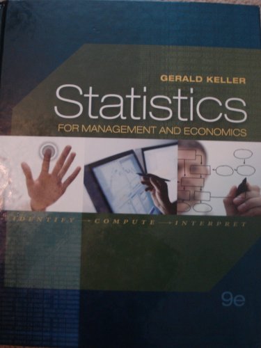 Stock image for Statistics for Management and Economics for sale by Better World Books