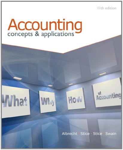 Imagen de archivo de Accounting: Concepts and Applications (with Annual Report) a la venta por SecondSale