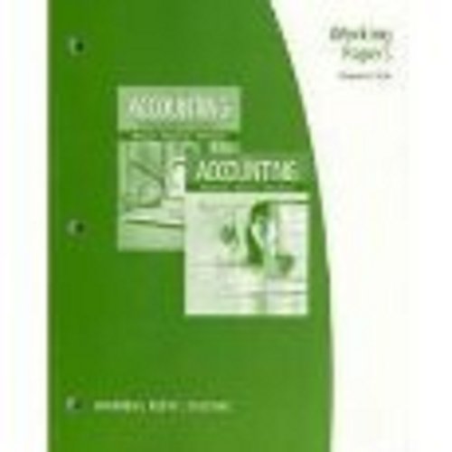 Stock image for Working Papers, Chapters 14-26 for Warren/Reeve/Duchac's Accounting, 24th for sale by ThriftBooks-Dallas