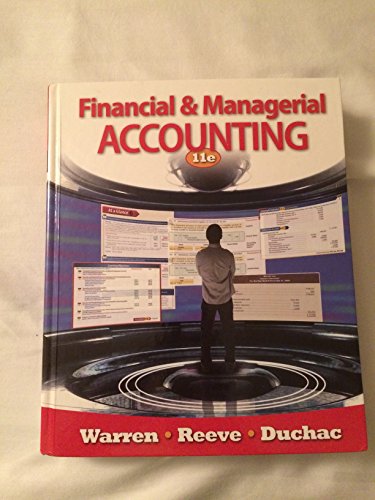 Beispielbild fr Financial and Managerial Accounting zum Verkauf von Bookmonger.Ltd