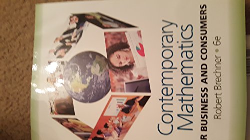 Stock image for Contemporary Mathematics for Business and Consumers for sale by Better World Books