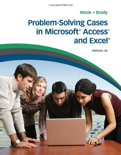Beispielbild fr Problem Solving Cases in Microsoft Access and Excel zum Verkauf von ThriftBooks-Atlanta