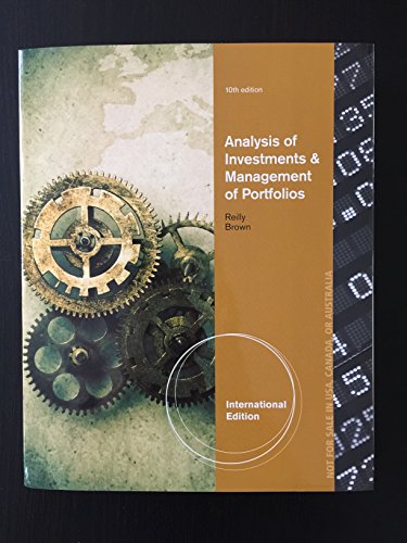 Beispielbild fr Analysis Investments & Management of Portfolios (International Edition) zum Verkauf von medimops