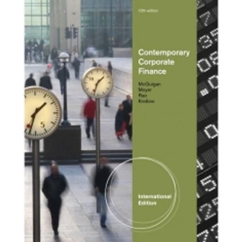 9780538482899: Contemporary Corporate Finance