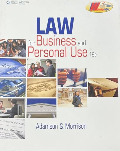 Beispielbild fr Law for Business and Personal Use zum Verkauf von ThriftBooks-Dallas