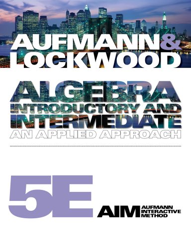 9780538497237: Student Solutions Manual for Aufmann/Lockwood’s Algebra: Introductory and Intermediate: An Applied Approach, 5th