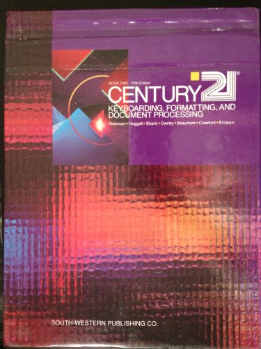 Beispielbild fr Century Twenty-One Keyboarding Formatting, Book Tw0 zum Verkauf von Wonder Book