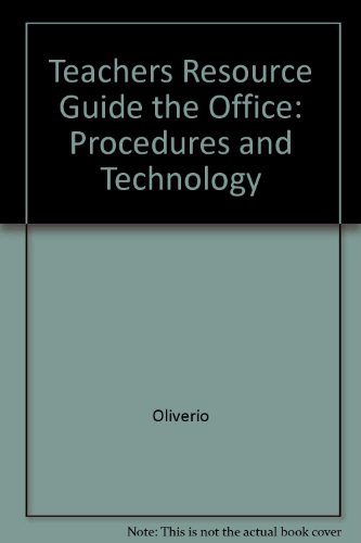 Beispielbild fr Teachers Resource Guide the Office: Procedures and Technology zum Verkauf von Nationwide_Text
