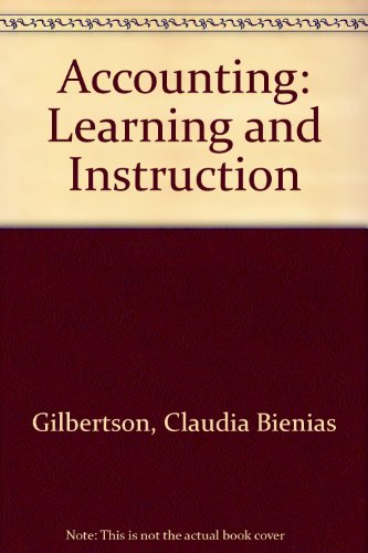 Accounting: Learning and Instruction (9780538610858) by Swanson, Robert M.; Ross, Kenton E.; Hanson, Robert D.