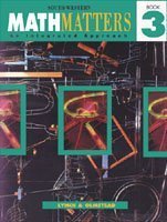 Imagen de archivo de Math Matters, Book 3: An Integrated Approach a la venta por ThriftBooks-Atlanta