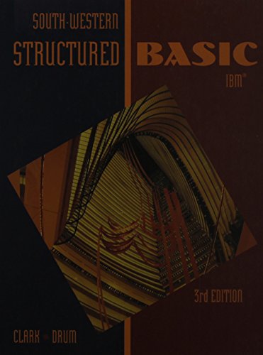 Imagen de archivo de Structured Basic/IBM Version a la venta por HPB-Red
