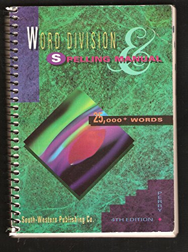 Stock image for Word Division & Spelling Manual: 25,000 + Words for sale by SecondSale