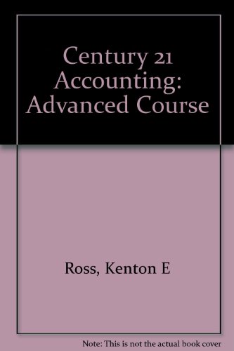 Imagen de archivo de Century 21 Accounting Advanced: Textbook a la venta por Allied Book Company Inc.