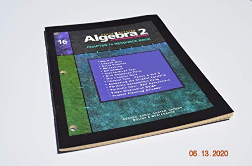 Southwestern Algebra 2 Resource Book: An Integrated Approach Chapter 16 (9780538665193) by [???]