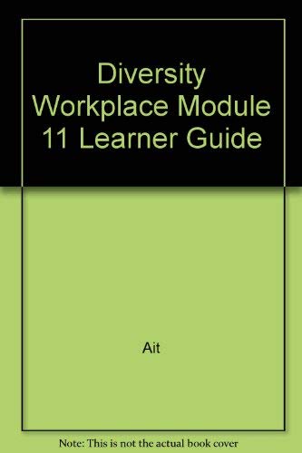 Communication 2000: Module 11: Diversity in the Workplace, Learner Guide (9780538671279) by Technology, Agency For Instructional