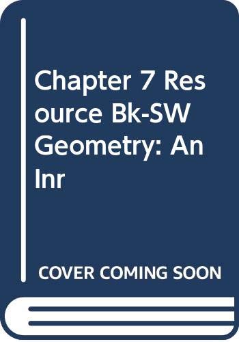 Imagen de archivo de Chapter 7 Resource Book (South-Western Geometry: An Integrated Approach) a la venta por HPB-Red