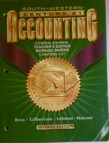 9780538676885: Century 21 Accounting Gen Jrnl 1-17