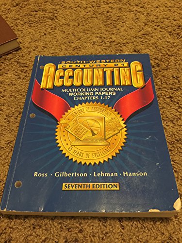 9780538677004: Century 21 Accounting: Multicolumn Journal Working Papers Chapters 1-17