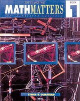 Imagen de archivo de Math Matters Book 1, Student Edition a la venta por HPB-Red
