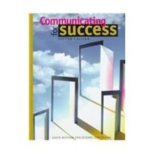 Stock image for Communicating for Success for sale by Better World Books