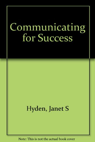 Stock image for Communicating for Success: An Applied Approach TEACHERS EDITION for sale by Anderson Book