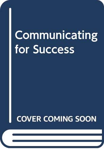 Imagen de archivo de Communicating for Success, Student Workbook a la venta por Allied Book Company Inc.