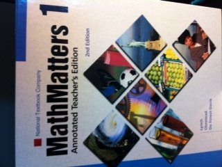 9780538686600: Math Matters 1 Annotated Teacher's Edition 2nd Ed.