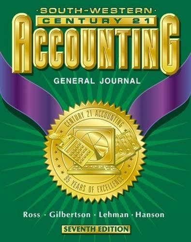 Imagen de archivo de Century 21 Accounting: General Journal a la venta por ThriftBooks-Atlanta