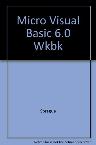 Imagen de archivo de Microsoft Visual Basic 6.0: Introduction to Programming a la venta por The Book Cellar, LLC