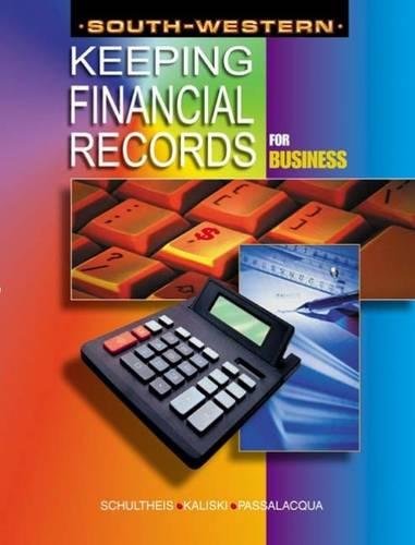 Imagen de archivo de Keeping Financial Records for Business a la venta por HPB-Red