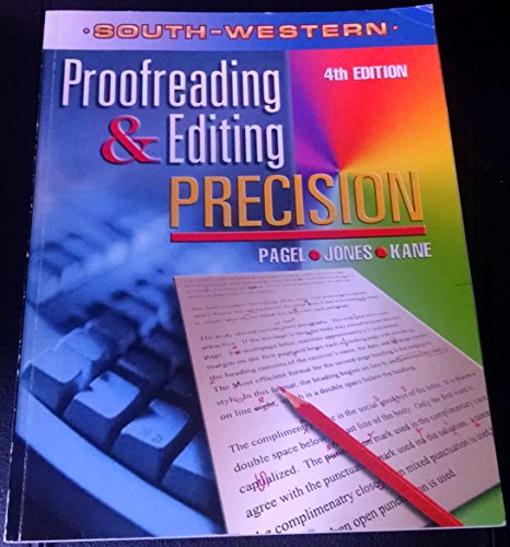 Beispielbild fr Proofreading & Editing Precision zum Verkauf von HPB-Red