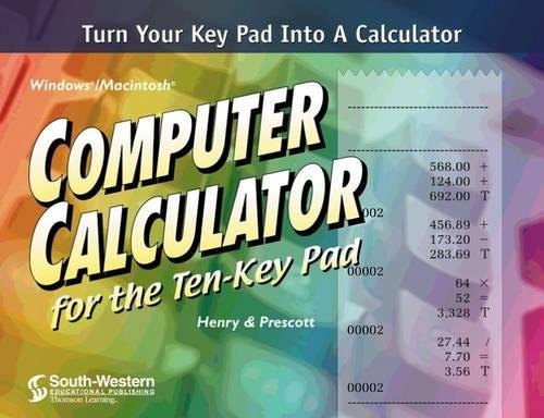 Beispielbild fr Computer Calculator for the Ten-Key Pad (with CD-ROM) zum Verkauf von HPB-Red