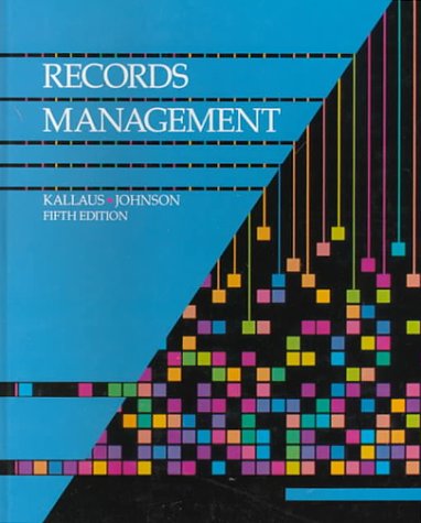 Imagen de archivo de Records Management a la venta por Better World Books