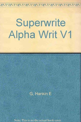 Beispielbild fr Superwrite Alpha Writ V1 zum Verkauf von WorldofBooks