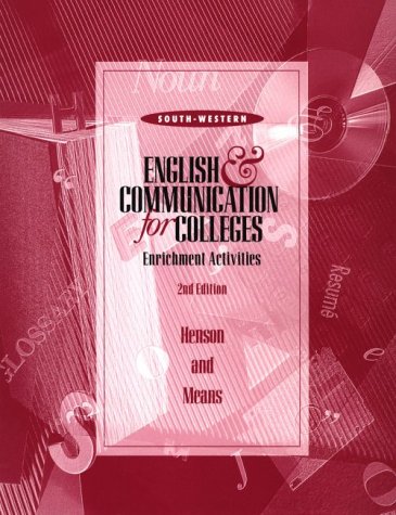 9780538711395: English and Communication for Colleges :