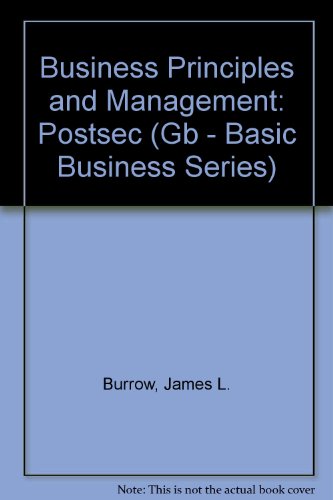 Imagen de archivo de Business Principles & Management: Postsec a la venta por ThriftBooks-Dallas