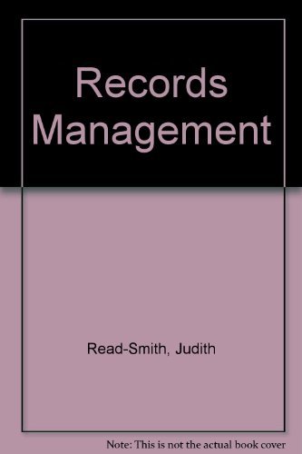 Imagen de archivo de Records Management: Text/Data Disk Package a la venta por HPB-Red