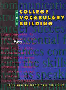 Beispielbild fr College Vocabulary Building zum Verkauf von Better World Books: West
