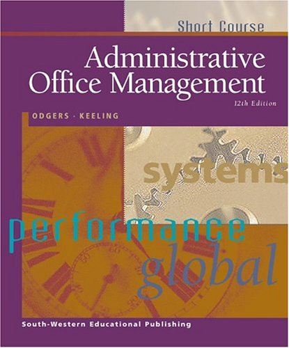 Imagen de archivo de Administrative Office Management, Short Course a la venta por ThriftBooks-Dallas