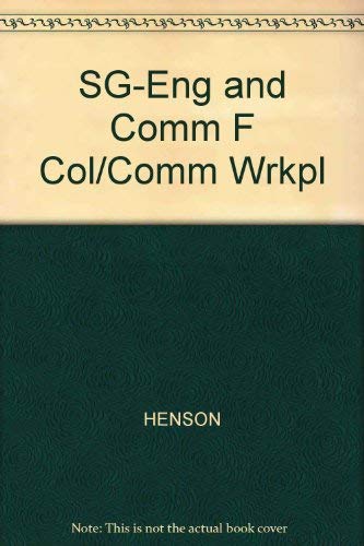 9780538723121: Workbook for English and Communication for Colleges