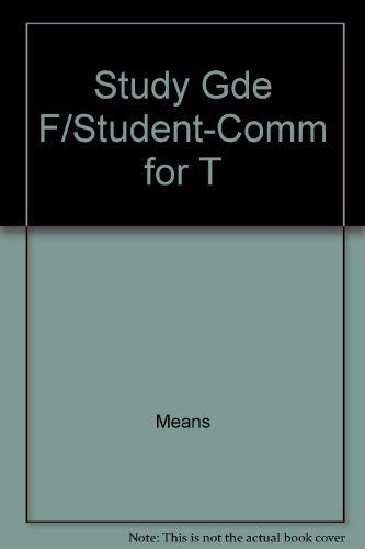 9780538723558: Student Study Guide for Means' Communication for the Workplace