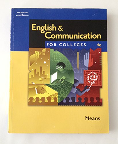 Beispielbild fr English and Communication for Colleges zum Verkauf von HPB-Red
