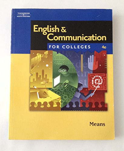 9780538730006: English and Communication for Colleges