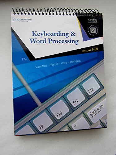 Stock image for Keyboarding & Word Processing, Lessons 1-60 (College Keyboarding) for sale by SecondSale