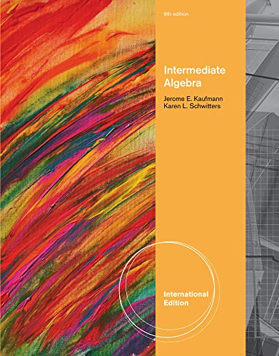 9780538731881: Intermediate Algebra, International Edition